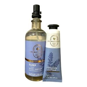 Bath & Body Works Lavender Pillow and Hand Cream Set.